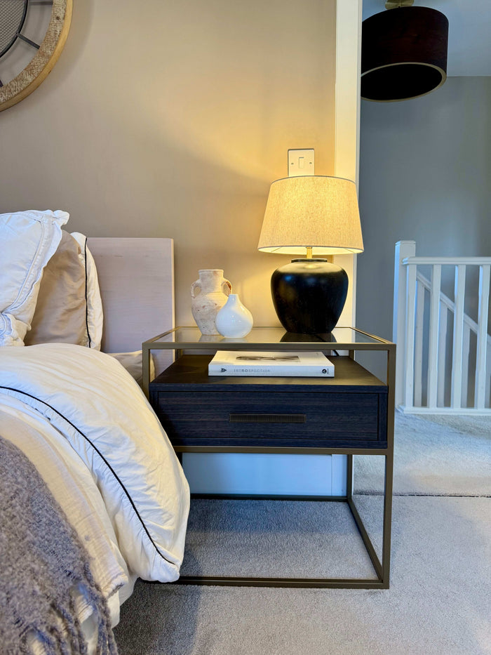 Berkley Bedside Table Drawers - Ebony