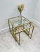 gold frame nesting tables