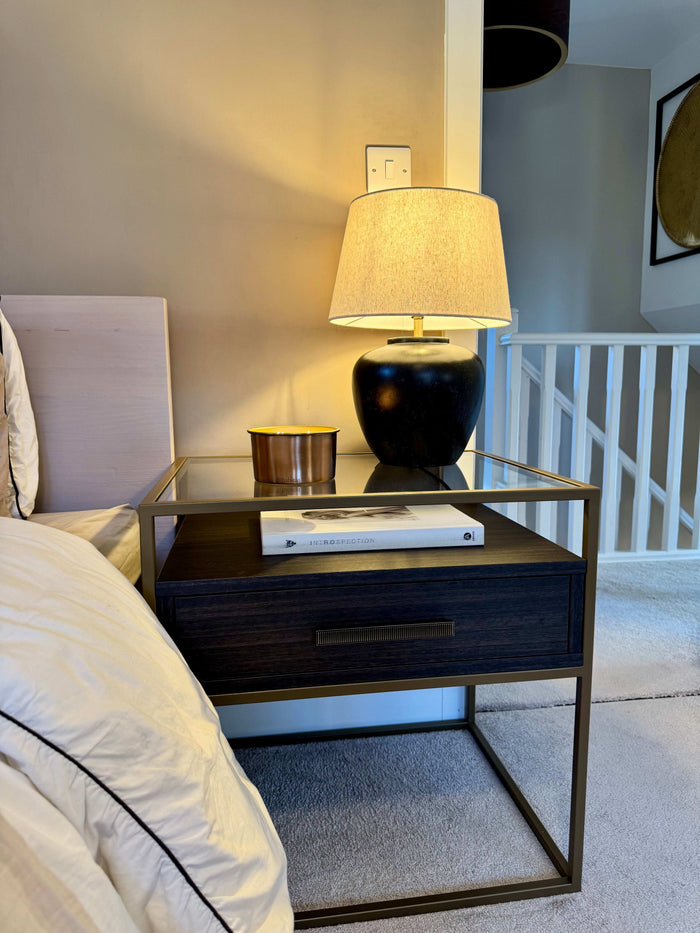 Berkley Bedside Table Drawers - Ebony