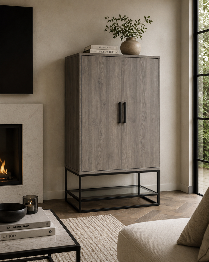 Harrington Storage Cabinet - Taupe