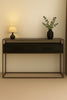 Harrington Console Table With Drawers - Ebony