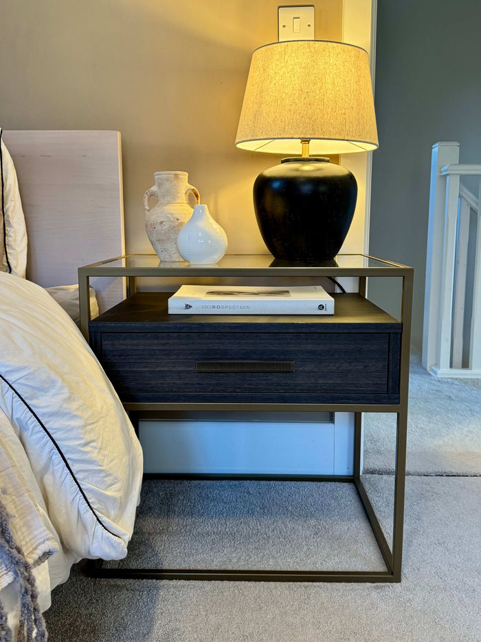 Berkley Bedside Table Drawers - Ebony