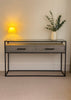 Harrington Console Table With Drawers - Taupe