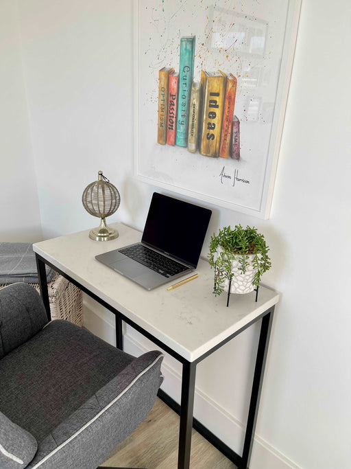 Marble Quartz Office Desk Table