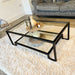 Glass Metal Coffee Table