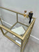 Glass Metal Dressing Table Gold