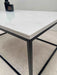 Marble Coffee Table Matte Black Frame