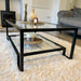 Glass Metal Coffee Table