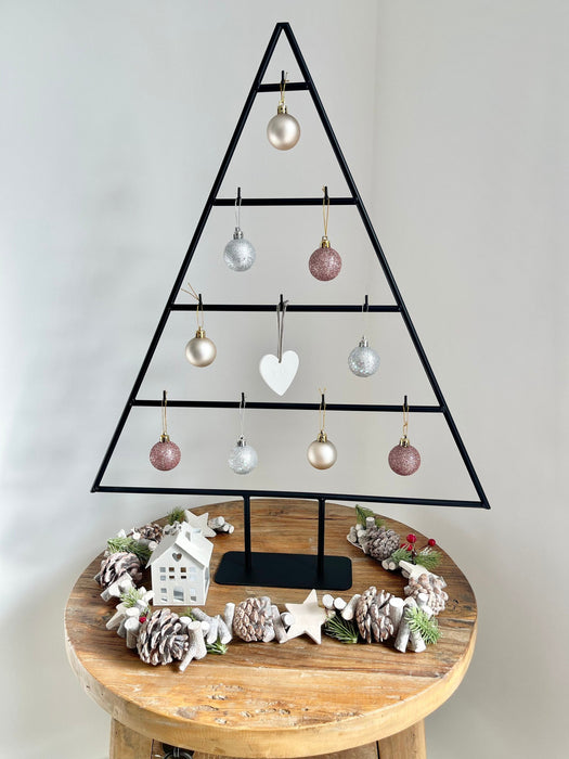 Christmas Tree - Standing Metal Ornament Decoration Table Top