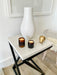 Twisted Marble Top Side End Table