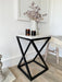 Twisted Marble Top Side End Table